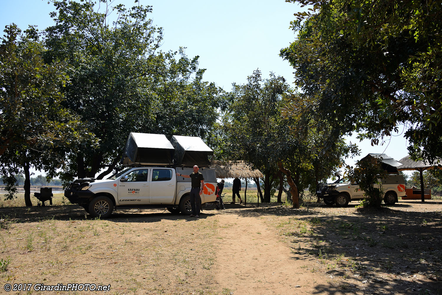 Emplacement avec vue sur la Luangwa River