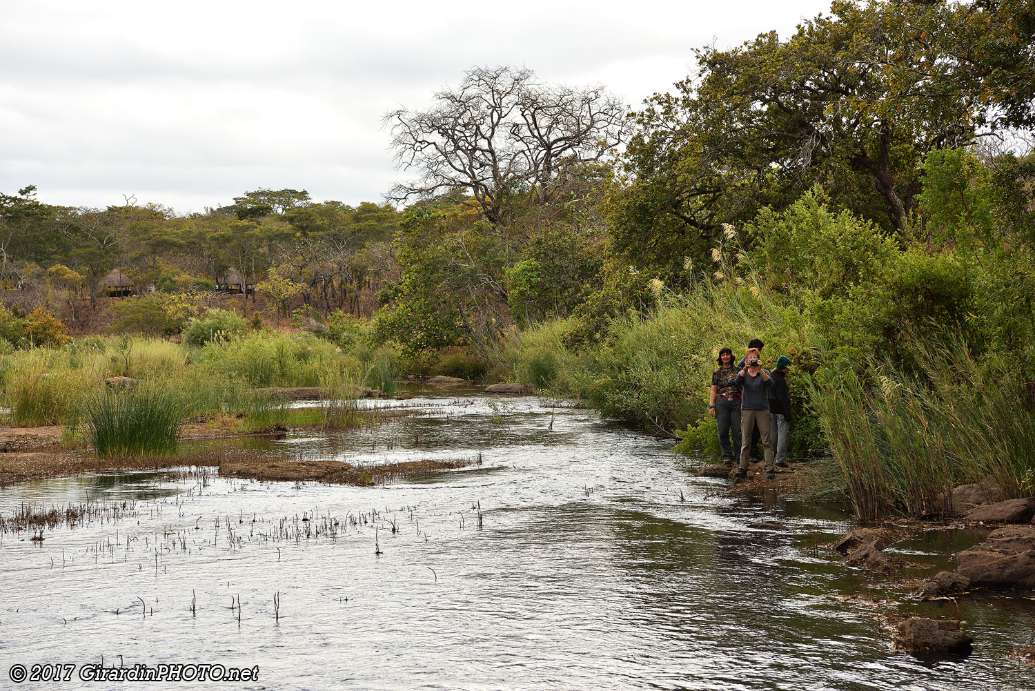 Lukulu River (avec notre campement au fond)