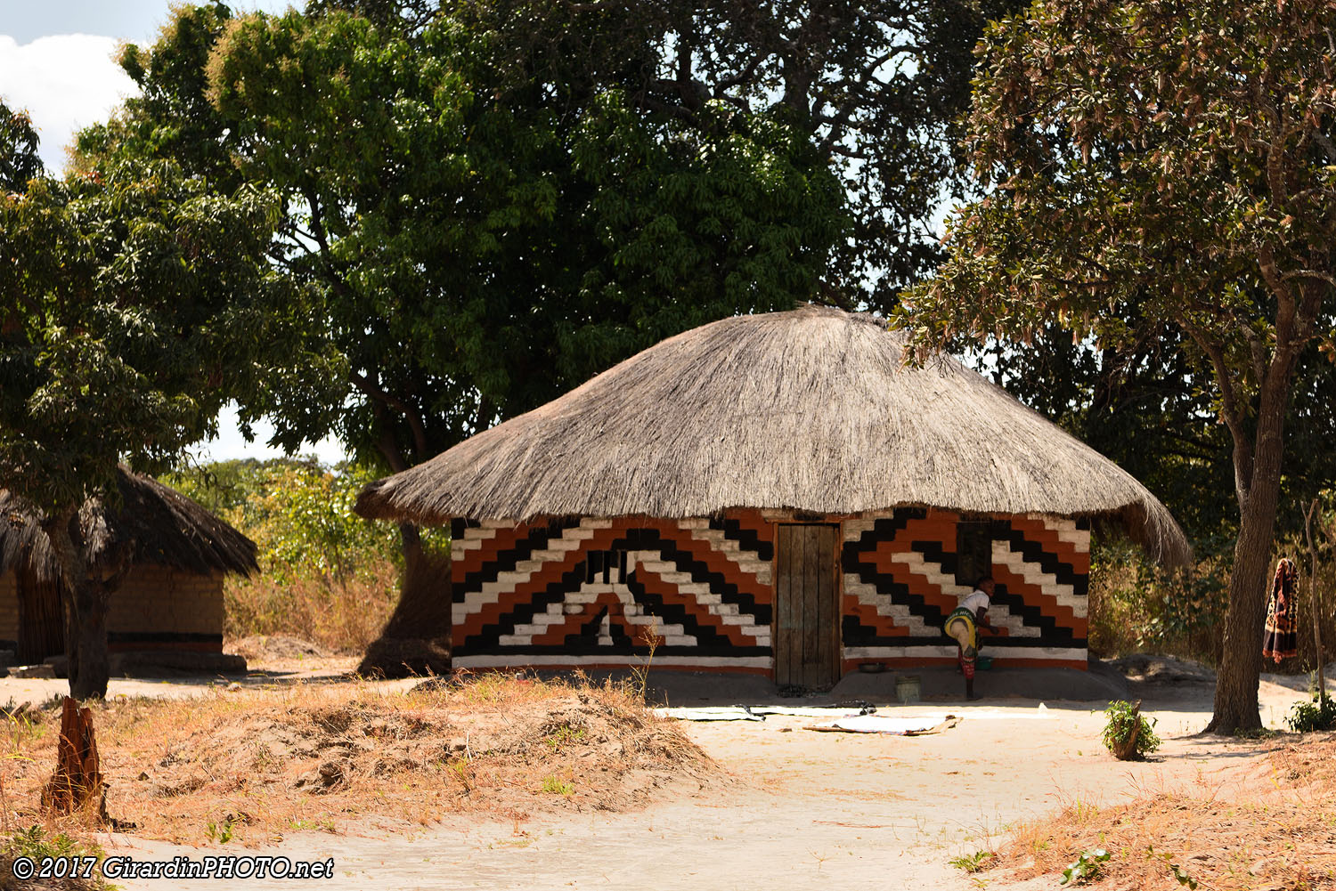 Habitation colorée au Bangweulu