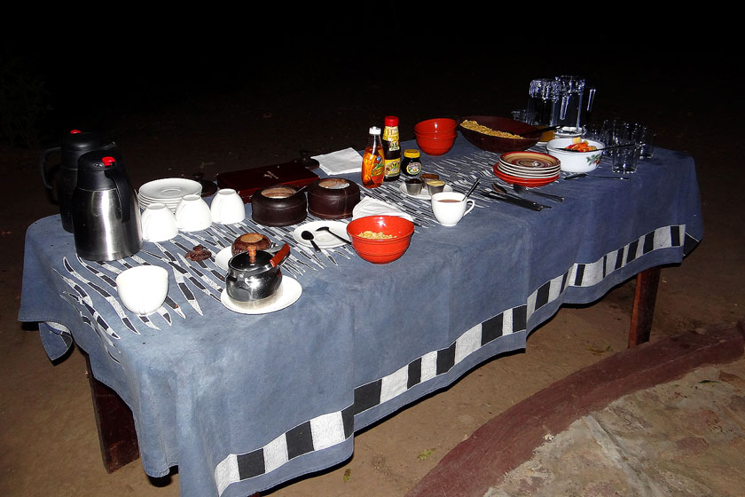 Table du petit déjeuner