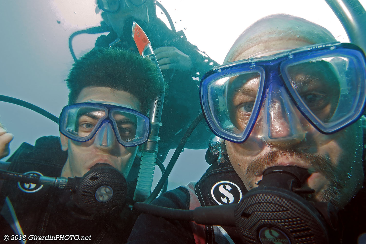 Underwater selfie